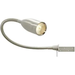 Fischer-Honsel LED-Bettleuchte, 1-flammig, Nickel matt , silber