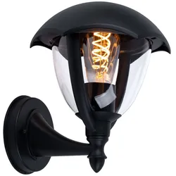 Außen Leuchte Fernbedienung ALU Fassaden Garten Wand Lampe dimmbar im Set inkl. RGB LED Leuchtmittel
