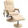 Homcom Massagesessel Weiß, Leder, 84x95x77 cm Wohnzimmer, Sessel, Relaxsessel