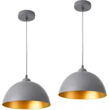 lux.pro Toulon 2-flg. 12,0 cm rund grau/gold
