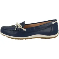 GEOX Damen D Vega Moc B Mokassins ,Blue Skin,37 EU