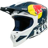 Kini Red Bull 1.0, Motocrosshelm - Dunkelblau/Weiß/Blau - M