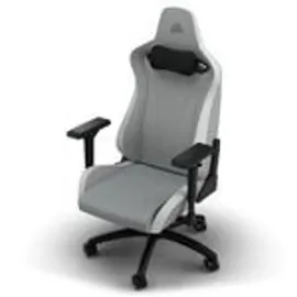 Corsair TC200 Plush Leatherette Grau/Weiß Gaming-Stuhl