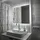 Tulup LED Spiegel Designer LED Rechteckspiegel 60x40 cm LED Wohnzimmer Spiegel rechteckig Neutralweiß 4000K Moderne LED Rechteckspiegel