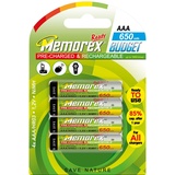 Memorex Ready Batterien R03 650 mAh Ready Budget Nimh 4er Pack