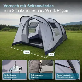 Skandika Isken 3 Protect Grau/Rot