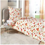 Traumschlaf Santa Monica Floral Orange 160 x 210 cm + 65 x 100 cm