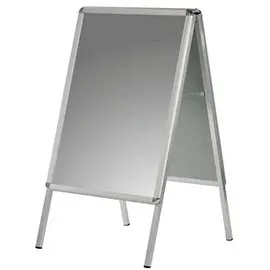 Franken Kundenstopper Standard silber DIN A0 2 Fächer 89,0 x 98,0 x 144,0 cm, 1 St.
