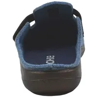 Rohde Damen Pantoffel Hausschuh Wechselfußbett Softfilz Bari 6549, Größe:40 EU, Farbe:Blau