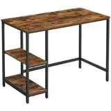 VASAGLE Schreibtisch braun rechteckig, 4-Fuß-Gestell schwarz 100,0 x 50,0 cm