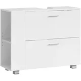 VASAGLE Waschbeckenunterschrank, mit offenen Fächern an einer Seite,