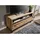 Massivmoebel24 VILLANDERS TV-Lowboard 120x40x56 cm Beige Holz, Metall, Massivholz