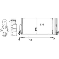 Mahle AC 590 000S A/C-Kondensator BEHR