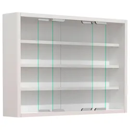VCM Hängevitrine Agisa M 57 x 10 x 0 cm Weiß