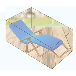 Abdeckhaube anthrazit für Gartenliege Möbelschutz Schutzhülle Liege 200x75x40cm anthrazit
