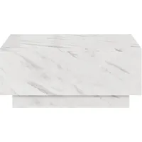 Mirjan24 Couchtisch Creme, Marmor Optik, Rechteckig,Rechteckig, 90x40x60 cm, Wohnzimmer,