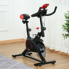 Homcom Fitnessfahrrad schwarz/rot