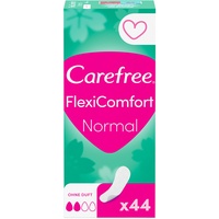 Carefree Slipeinlagen FlexiComfort Normal ohne Duft, flexible & ultradünne Slipeinlagen für ein langanhaltendes Frischegefühl, Größe Normal, 44 Stück