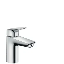 Waschtischmischer 100 Logis chrom mit Metall-Ablauf