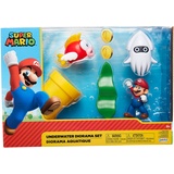 Nintendo Super Mario 6cm Figuren Multipack Diorama Spielset - Unterwasser Welt Mehrfarbig