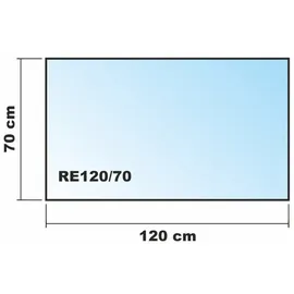 ECOfoxx Bodenschutzplatte Rechteck 120 x 70 cm Klarglas