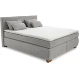 JOB Boxspringbett 180 x 200 cm Hellgrau