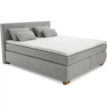JOB Boxspringbett 180 x 200 cm Hellgrau