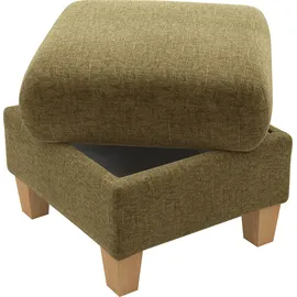 Home Affaire Polsterhocker Glendale 58 x 48 x 58 cm Grün