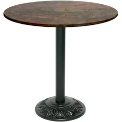 Restootab Tisch Bistrot-Stil Ø70cm - Modell Rost
