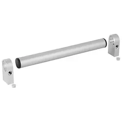 ROHRGRIFF EINSTELLBAR, FORM:A, A=370, L=400, D=M08 ALUMINIUM NATUR ELOXIERT, KOMP:ALUMINIUM NATUR ELOXIERT