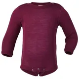 Engel Baby Body Langarm, Wolle Seide Orchidee, 74/80