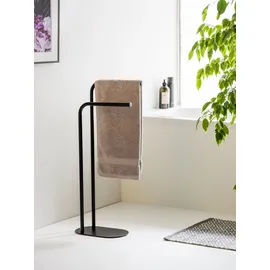 Wenko Handtuchständer Levante, schwarz, Stahl, 30x79x17 cm,