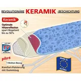 Maximex Bügeltischbezug Keramik M Blume, Bügeltischbezug Mod. Keramik M Blume in blau