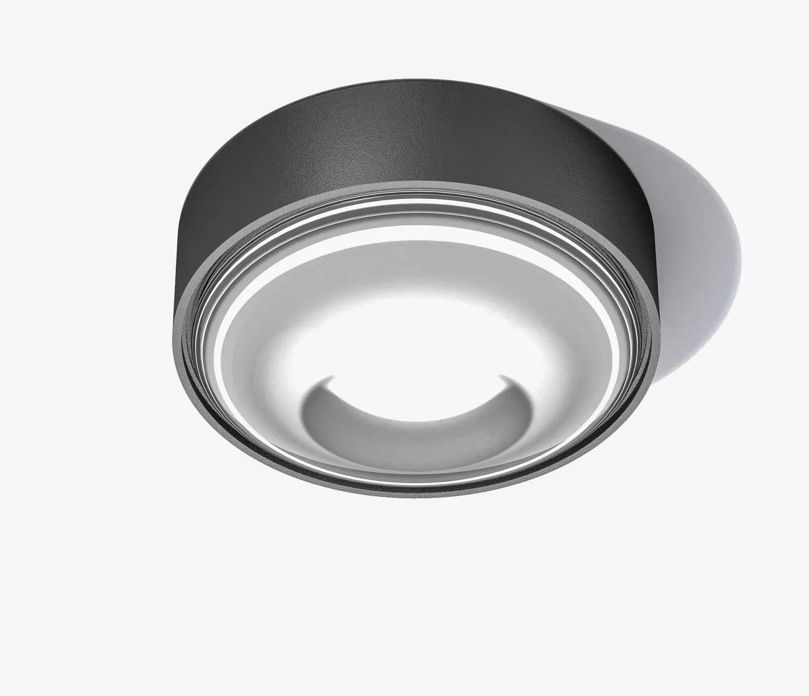 LOOM DESIGN Deckenlampe Sif, dimmbar, schwarz, für Badezimmer, Aluminium, Modern, Deckenlampe - 10.7 cm - 10.7 cm - 3.6 cm