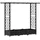 vidaXL Hochbeet mit Rankgitter und Dach 164 x 40 x 123 cm Schwarz