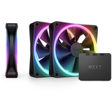 NZXT F120 RGB DUO Gehäuselüfter 120 mm Schwarz 3er mit Controller