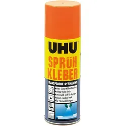 UHU Sprühkleber, permanent, transparent, 200 ml