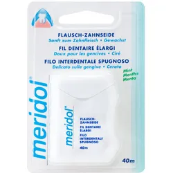 meridol FLAUSCH-ZAHNSEIDE gewachst mit frischem Mint-Aroma 40 m