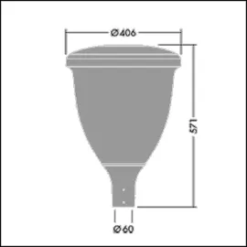 zumtobel Thorn LED-Mastaufsatzleuchte VO 18L50- #96631905