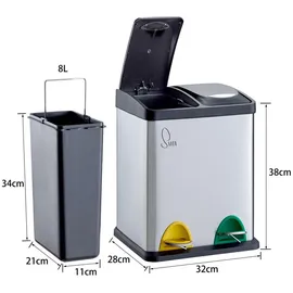 Svita TC2X8 16 l Silber