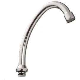 CORNAT Rohrauslauf Hu-Form verchromt 13 cm