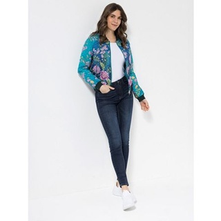 ANNI FOR FRIENDS Steppjacke 2-Wege-Zipper Allover-Druck figurumspielend