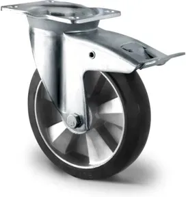 CASCOO Lenkrolle mit Totalfeststeller ø 160 mm Serie BAF4 Doppelkugellager K-Serie