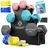 Kesser Hantel-Set 12 kg Kurzhanteln rutschfeste Neopren rosa/silber mit Ständer und Übungsheft