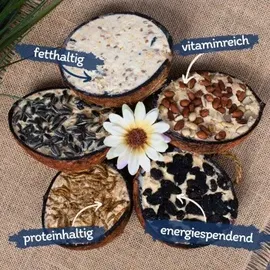 Lyra Pet Halbe Kokosnuss gefüllt mit Topping