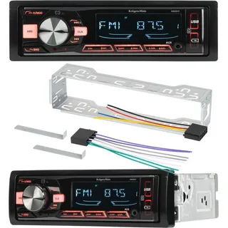 Krüger&Matz Kruger&Matz 1 DIN Bluetooth-autoradio Mit USB Aux-anschluss, Pilot- Und Microsd-kartenleser