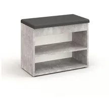 komto Sofia 60 x 48 x 32 cm grau / grau