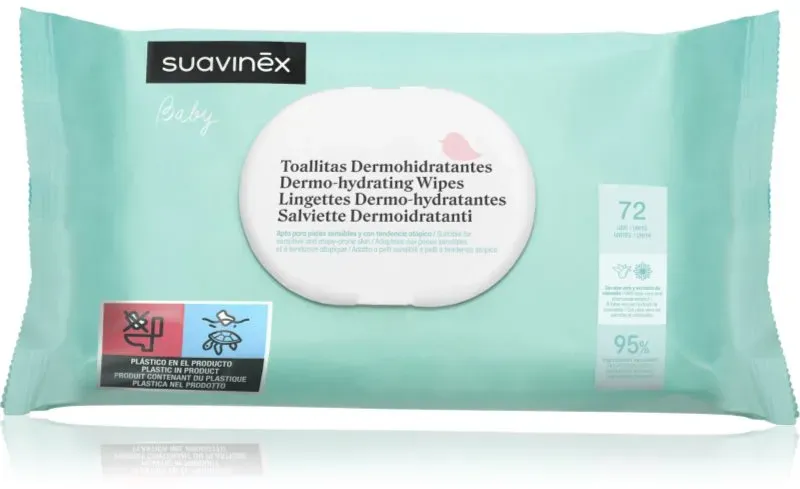 Suavinex Baby Dermo-hydrating Wipes Feuchttücher Für Gesicht und Körper 72 St.