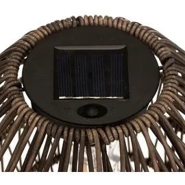 Atmosphera Solar-Laterne Metall Ø 21 cm 32,0 cm braun