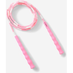 Springseil Perlen Kinder - rosa, rosa|weiß, EINHEITSGRÖSSE